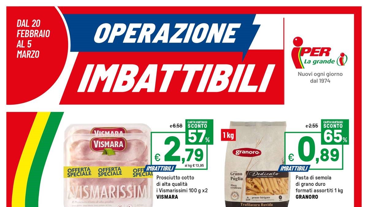 Volantino Iper dal 20 febbraio 2026