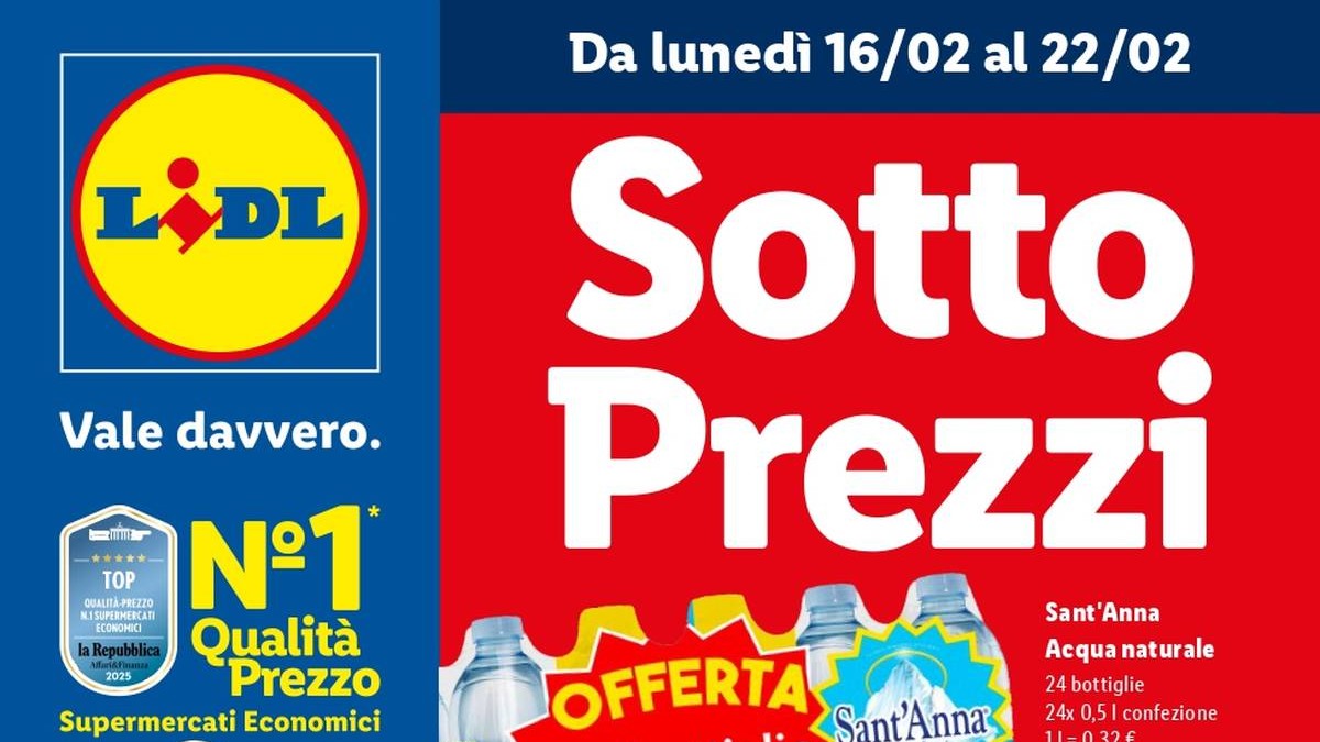 Volantino Lidl dal 16 febbraio 2026