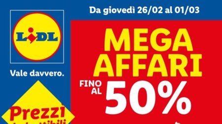 Volantino Lidl Mega Affari dal 26 febbraio 2026