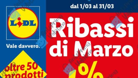Volantino Lidl Ribassi di Marzo 2026