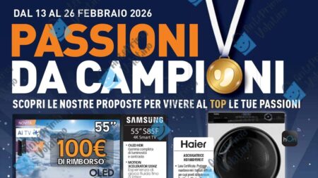 Volantino Unieuro dal 13 febbraio 2026