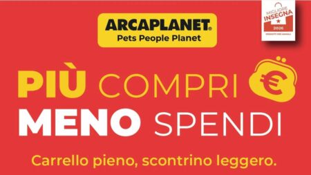 Volantino Arcaplanet dal 16 marzo 2026