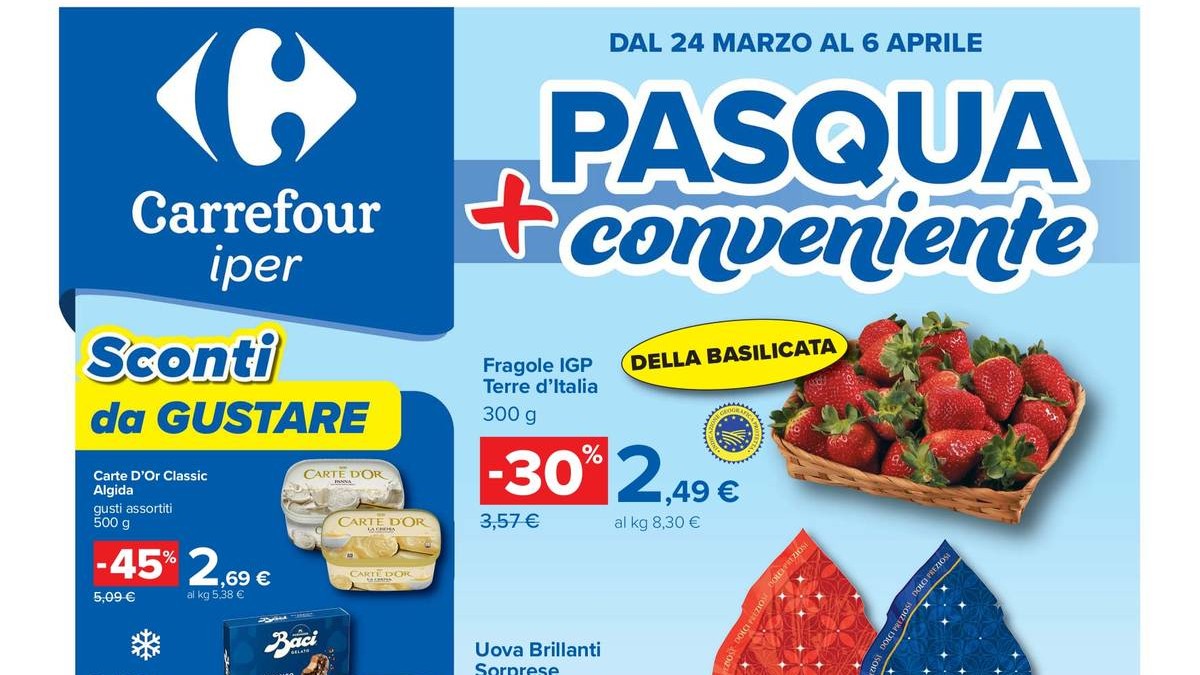 Volantino Carrefour Iper dal 24 marzo 2026