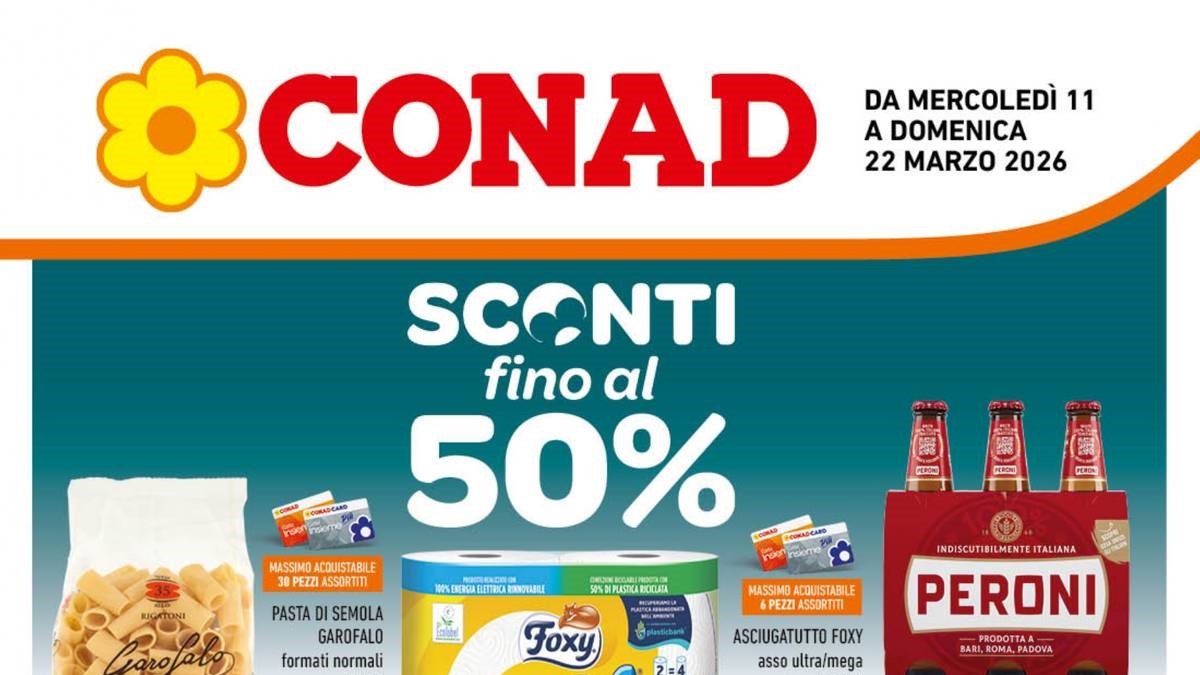 Volantino Conad Campania dal 11 marzo 2026