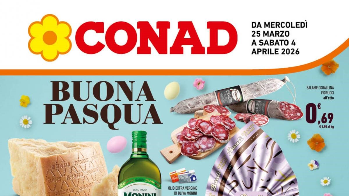 Volantino Conad Lazio dal 25 marzo 2026