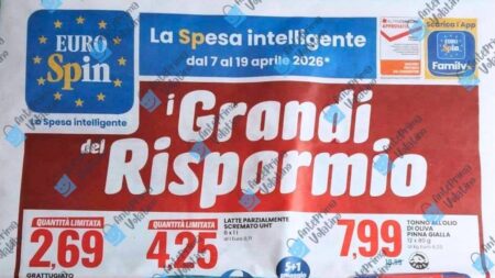 Volantino Eurospin dal 7 aprile 2026