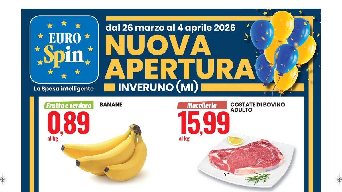 Volantino Eurospin Nuova Apertura Inveruno dal 26 marzo 2026