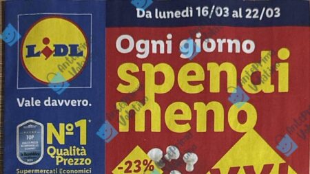 Volantino Lidl dal 16 marzo 2026