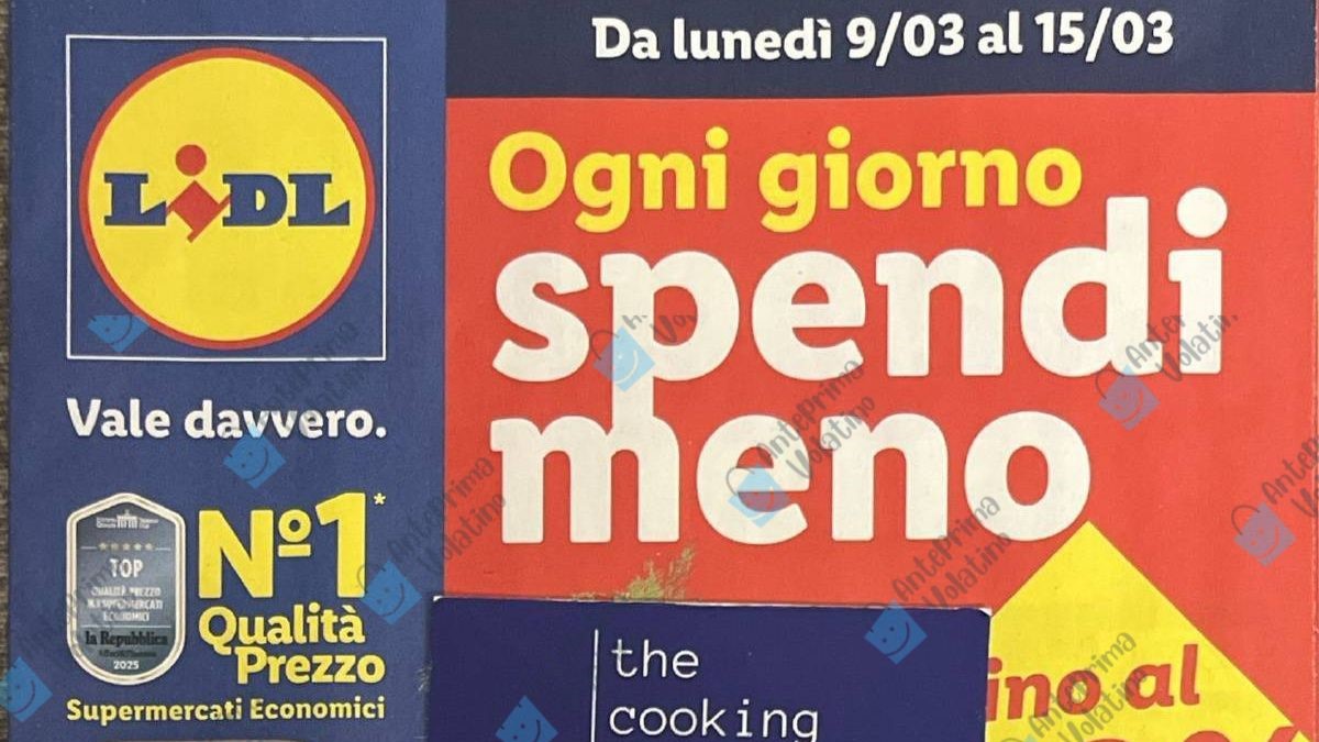 Volantino Lidl dal 9 marzo 2026