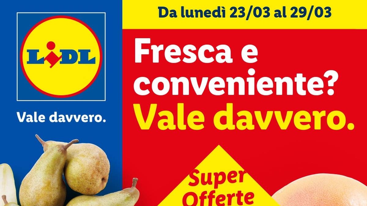Volantino Lidl Frutta e Verdura dal 23 marzo 2026