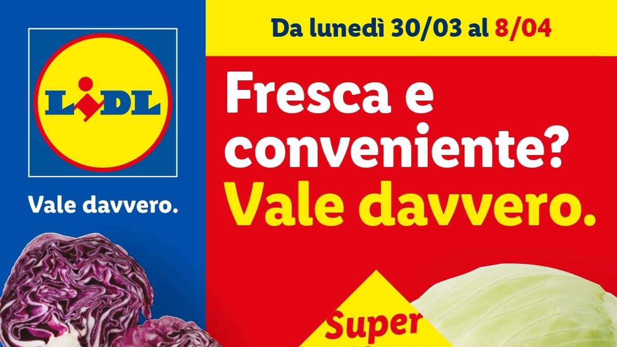 Volantino Lidl Frutta e Verdura dal 30 marzo 2026