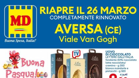 Volantino MD Riapertura Aversa dal 26 marzo 2026