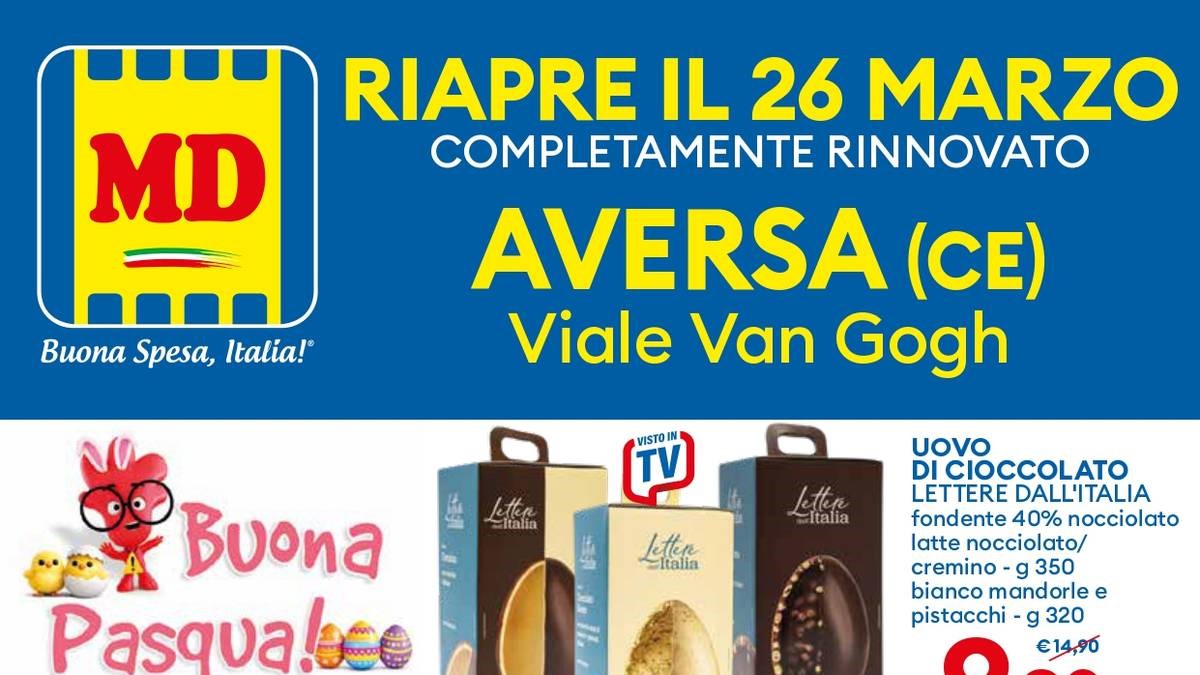 Volantino MD Riapertura Aversa dal 26 marzo 2026