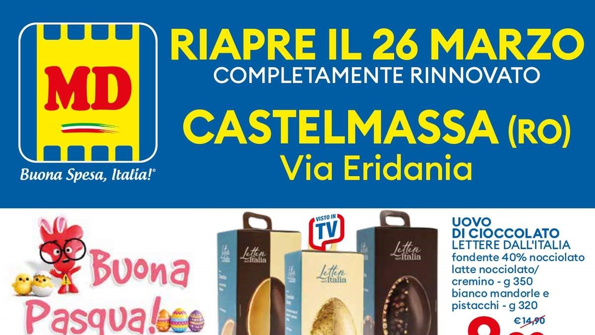 Volantino MD Riapertura Castelmassa dal 26 marzo 2026