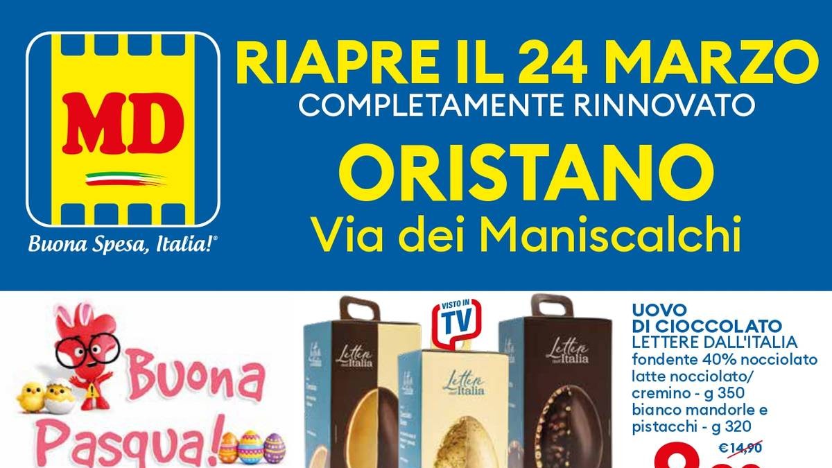 Volantino MD Riapertura Oristano dal 24 marzo 2026