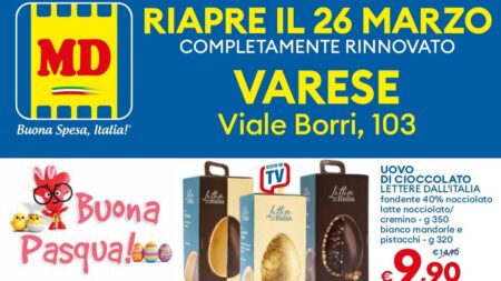 Volantino MD Riapertura Varese dal 26 marzo 2026