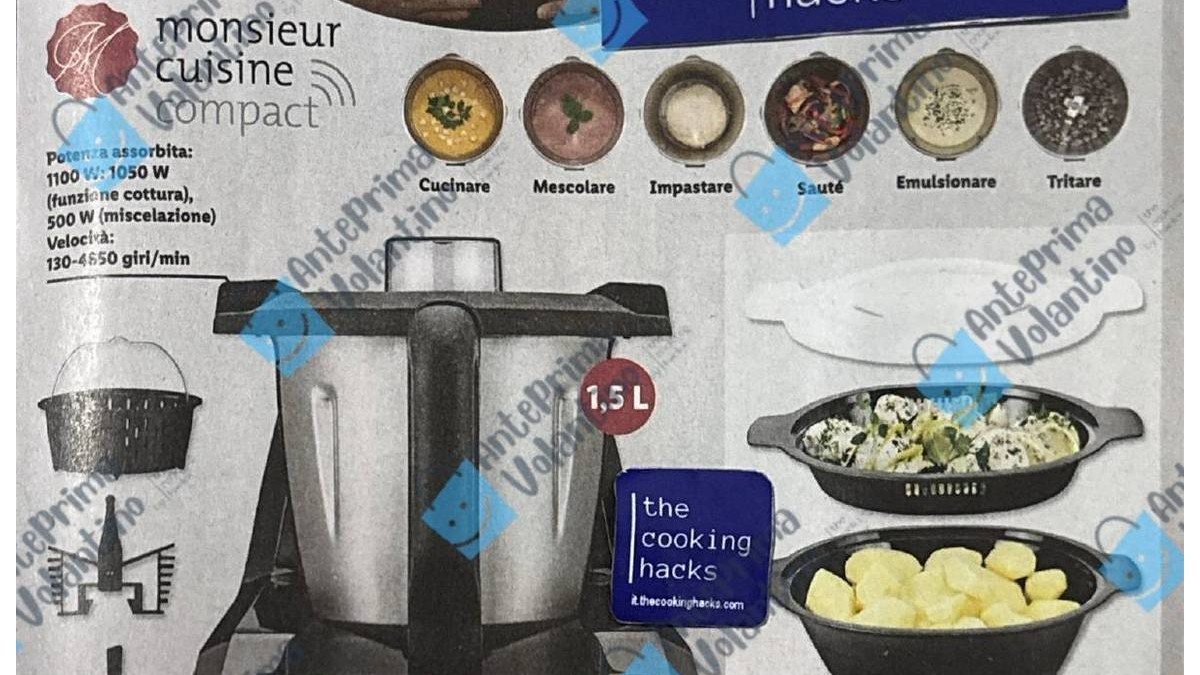 Monsieur Cuisine Compact nel volantino Lidl dal 30 aprile 2026