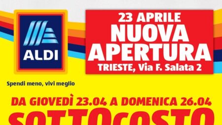 Volantino Aldi Nuova Apertura a Trieste dal 23 aprile 2026
