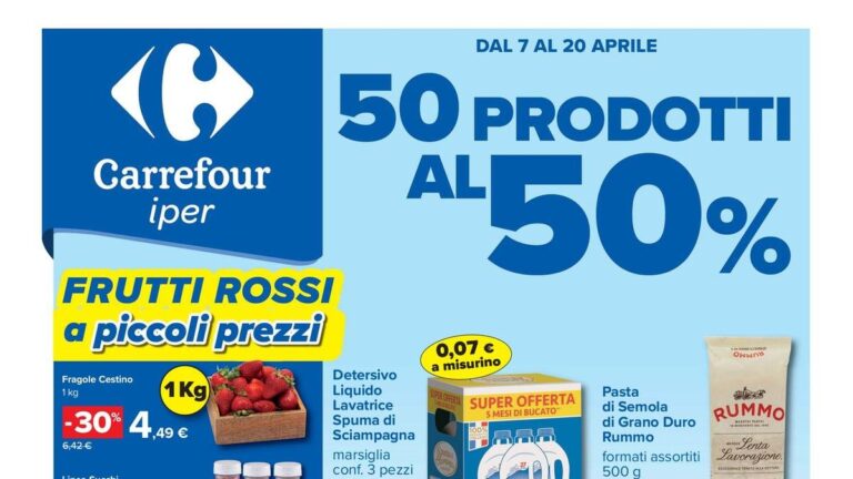 Volantino Carrefour dal 7 aprile 2026