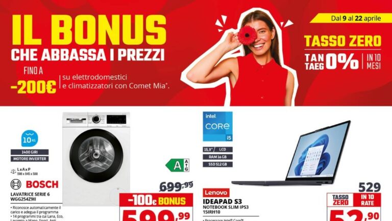 Volantino Comet dal 9 aprile 2026