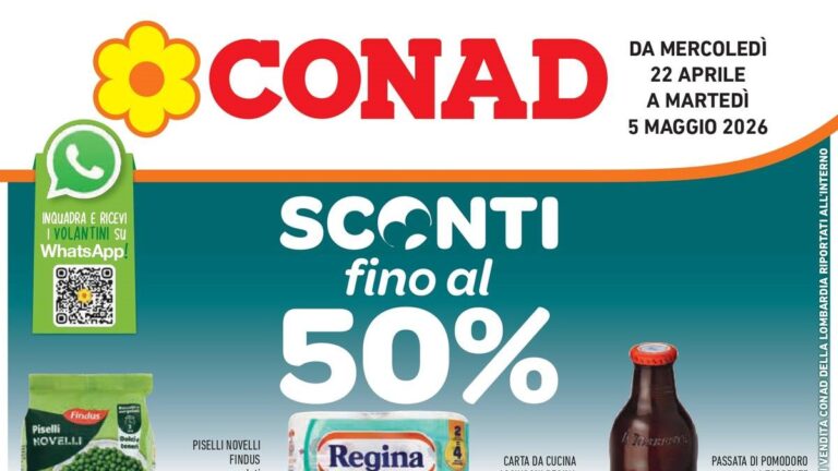 Volantino Conad dal 22 aprile 2026