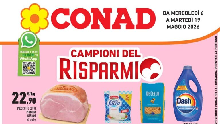 Volantino Conad dal 6 maggio 2026