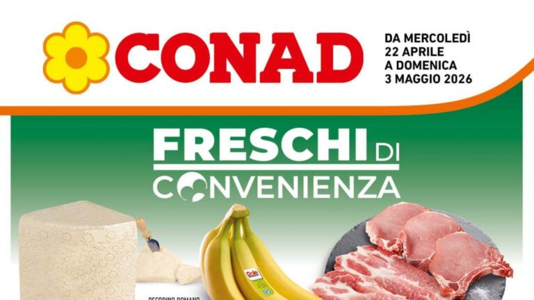 Volantino Conad Lazio dal 23 aprile 2026