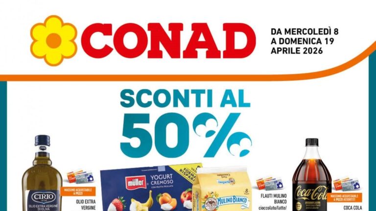 Volantino Conad Lazio dal 8 aprile 2026