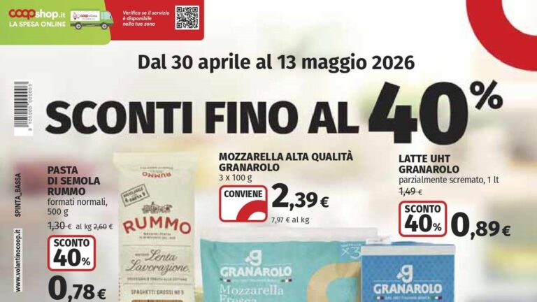 Volantino Coop dal 30 aprile 2026
