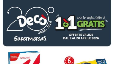 Volantino Decò dal 9 aprile 2026