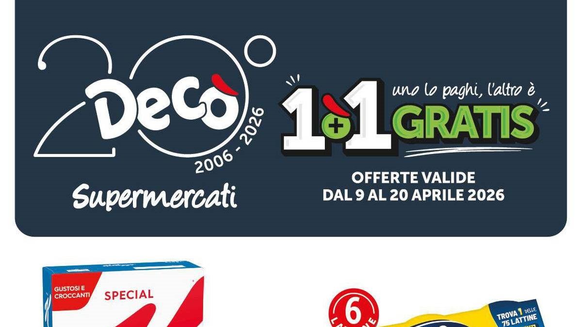 Volantino Decò dal 9 aprile 2026
