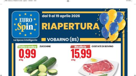 Volantino Eurospin Riapertura a Vobarno dal 9 aprile 2026