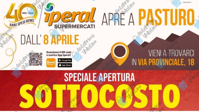 Volantino Iperal Nuova Apertura Pasturo dal 8 aprile 2026