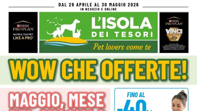 Volantino Isola dei Tesori Maggio 2026