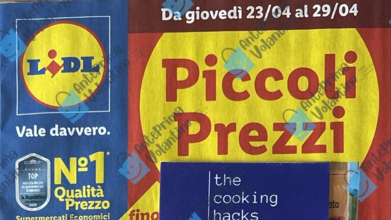 Volantino Lidl dal 23 aprile 2026