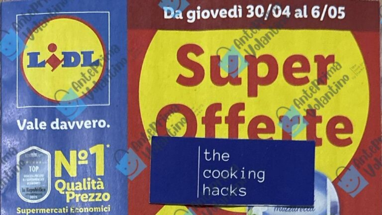 Volantino Lidl dal 30 aprile 2026