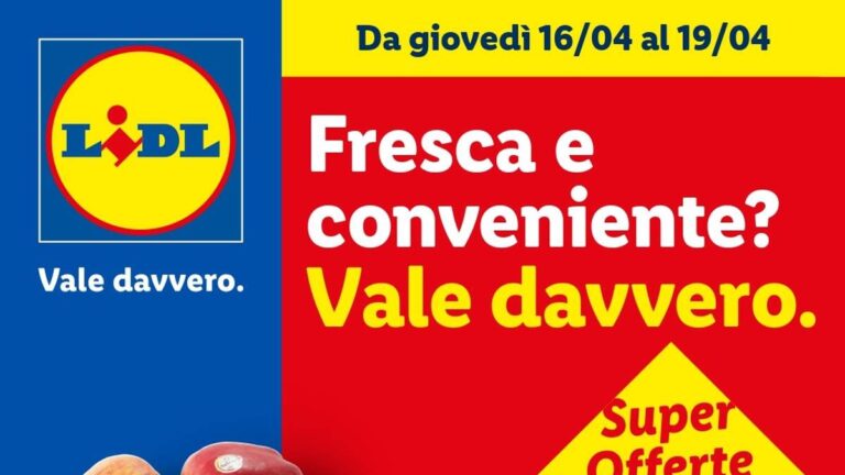Volantino Lidl Frutta e verdura dal 16 aprile 2026