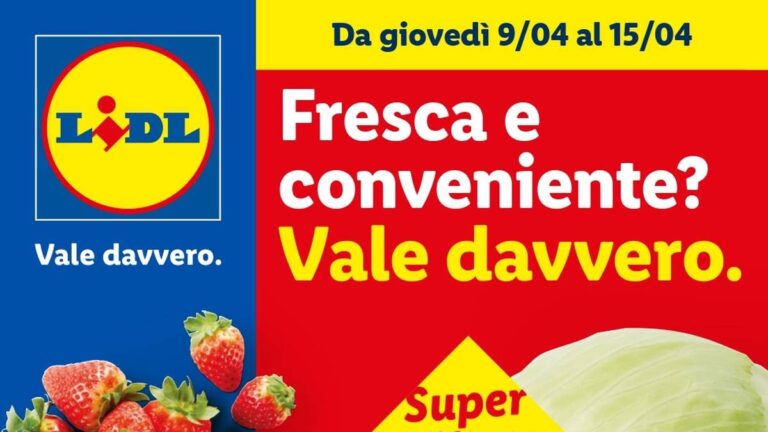 Volantino Lidl Frutta e Verdura dal 9 aprile 2026