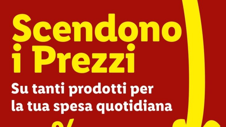 Volantino Lidl Scendono i prezzi Aprile 2026