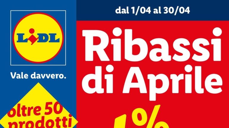 Volantino Lidl Ribassi Aprile 2026