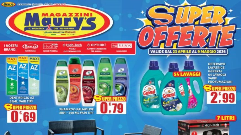 Volantino Maury's dal 23 aprile 2026