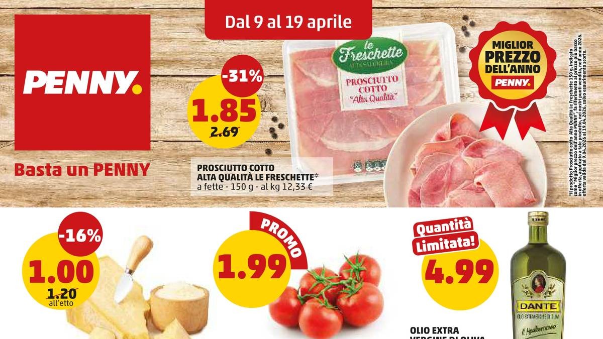 Volantino Penny dal 9 aprile 2026