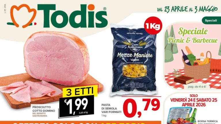 Volantino Todis dal 23 aprile 2026