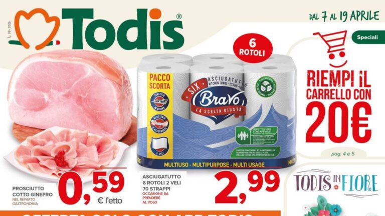 Volantino Todis dal 7 aprile 2026