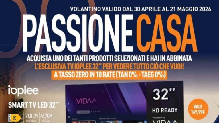 Volantino Unieuro dal 30 aprile 2026
