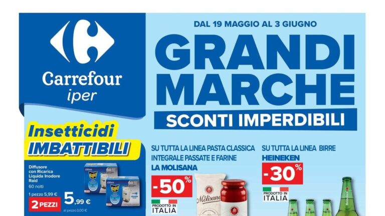 Volantino Carrefour Iper dal 19 maggio 2026