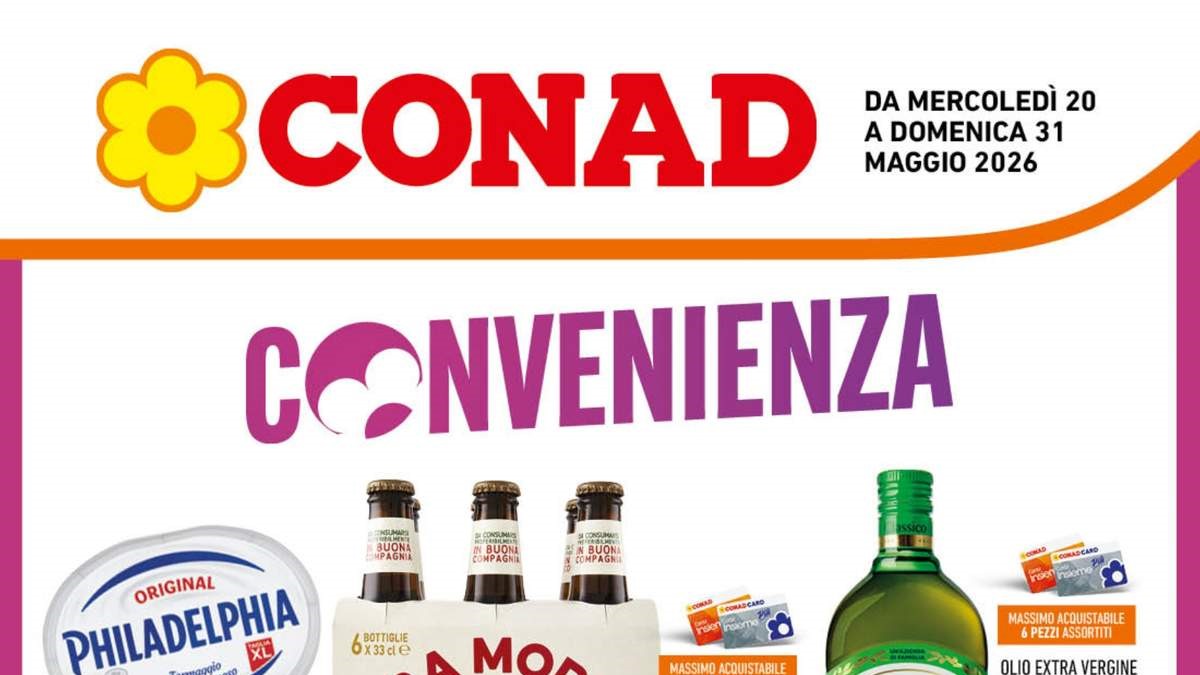 Volantino Conad Campania dal 20 maggio 2026