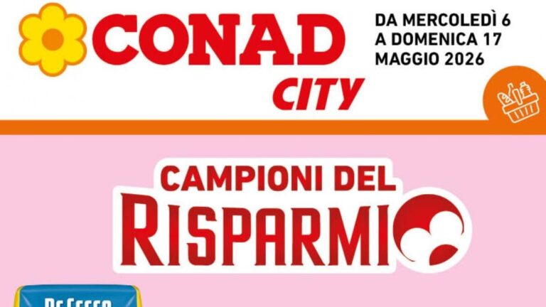 Volantino Conad City Campania dal 6 maggio 2026