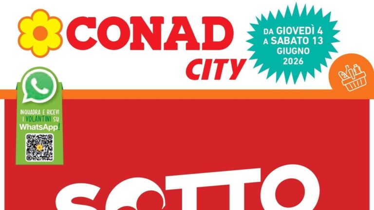 Volantino Conad City dal 4 giugno 2026
