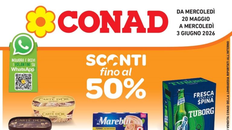 Volantino Conad dal 20 maggio 2026
